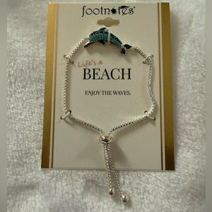 Footnotes Dolphin Rhinestone Bracelet